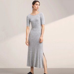 Wilfred Free dark grey form-fitting maxi dress sz M